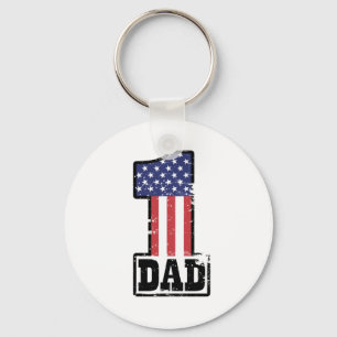 Nummer één Amerikaanse vader Sleutelhanger