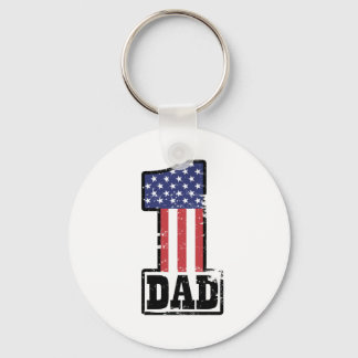 Nummer één Amerikaanse vader Sleutelhanger