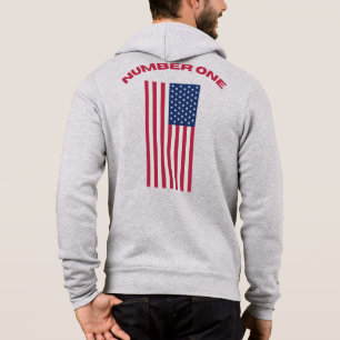 Nummer één Amerikaanse vlag True Patriotic Collect Hoodie