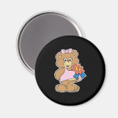 Nummer één Award Girl Beer Magneet (Voorkant / Achterkant)