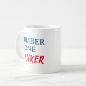 Nummer één bankier koffiemok (Voorkant links)