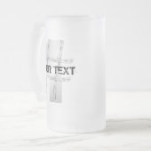 Nummer één bevroren mok (aangepaste tekst) (Voorkant links)