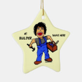 Nummer één bouwer keramisch ornament (Rechts)