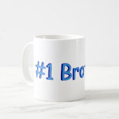 Nummer één broer koffiemok (Voorkant links)