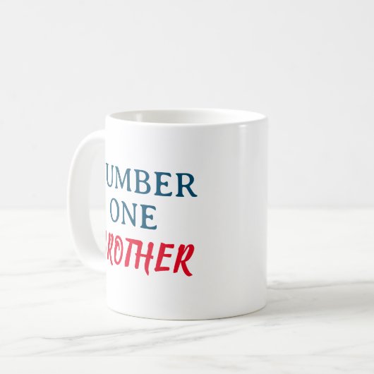 Nummer één broer koffiemok (Voorkant links)