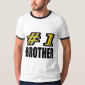 Nummer één broer t-shirt (Voorkant)