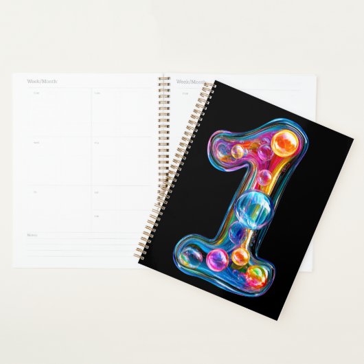 Nummer één bubbel planner (Display)