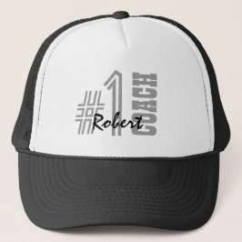 Nummer Één BUS Zwart-witte A01 Trucker Pet