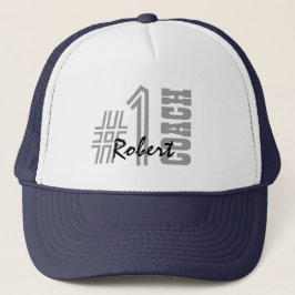 Nummer Één BUS Zwart-witte A01 Trucker Pet