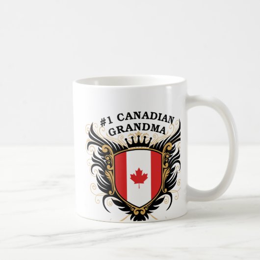 Nummer één Canadese grootmoeder Koffiemok (Rechts)