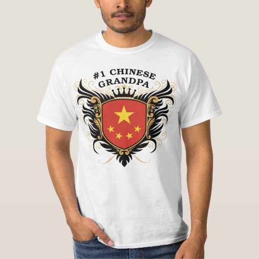 Nummer één Chinese opa T-shirt (Voorkant)