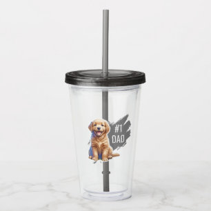 Nummer Een Dad Custom Acryl Tumbler Drinkbeker