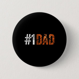 Nummer een door Sketbyll Dad van Son for Fathers D Ronde Button 5,7 Cm