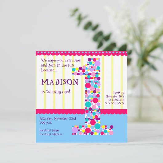 Nummer één, eerste uitnodiging van de Partij van d (Staand voorkant)