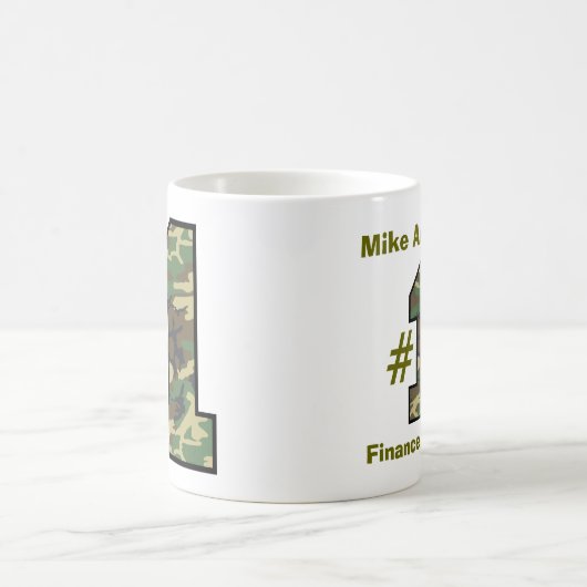 Nummer één financieel manager V20 Koffiemok (Center)