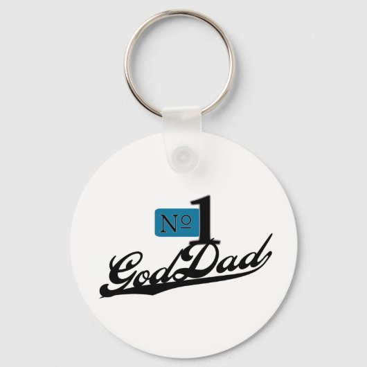 Nummer één GodPap Sleutelhanger (Voorkant)