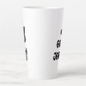Nummer één goede Jobber Kat Latte Mok (Voorkant)