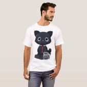 Nummer één goede werkkat t-shirt (Voorkant volledig)