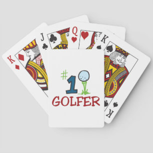 Nummer één Golfer Pokerkaarten