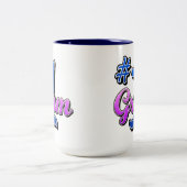 Nummer één gram tweekleurige koffiemok (Center)