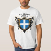 Nummer één Griekse oom T-shirt (Voorkant)
