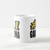 Nummer één grootmoeder koffiemok (Center)