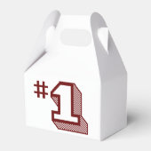 Nummer één gunstbox bedankdoosjes (Achterkant)