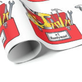 Nummer één handyman cadeaupapier (Rol Hoek)