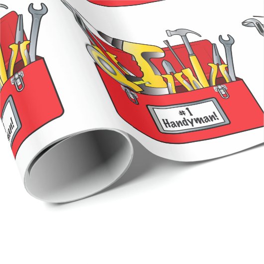 Nummer één handyman cadeaupapier (Rol Hoek)