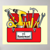 Nummer één handyman poster (Voorkant)