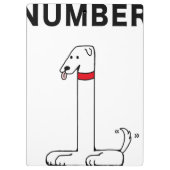 Nummer één hond klembord (Achterkant)