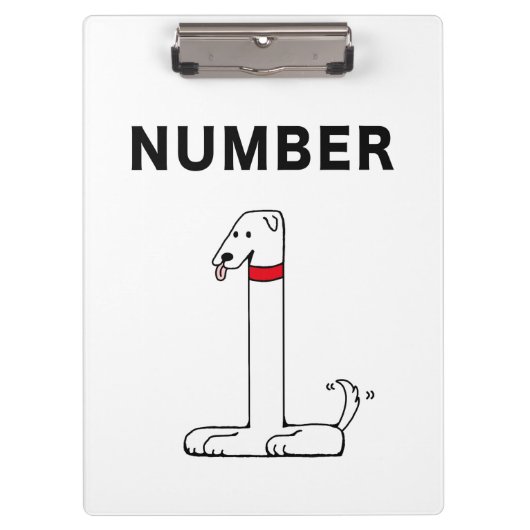 Nummer één hond klembord (Voorkant)