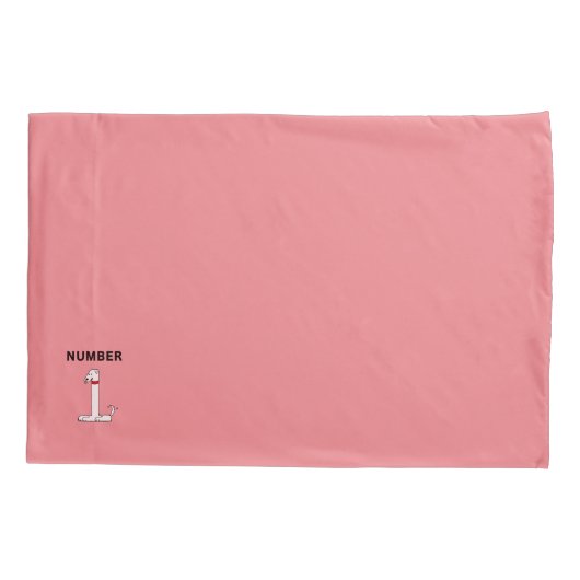 Nummer één hond kussensloop (Achterkant)