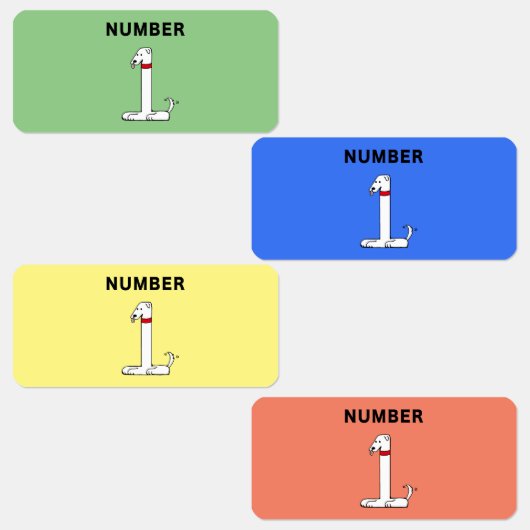 Nummer één hond labels (Groep)