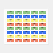 Nummer één hond labels (Vel)