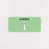 Nummer één hond labels (Design 1)