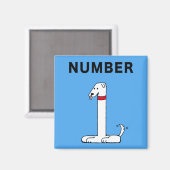 Nummer één hond magneet (Voorkant / Achterkant)