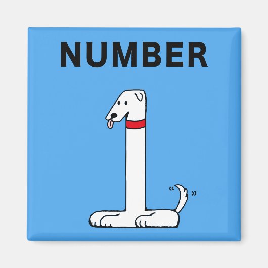 Nummer één hond magneet (Voorkant)