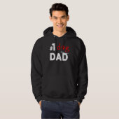 Nummer Een Hond Pap Vaderdag 1 Hoodie (Voorkant volledig)
