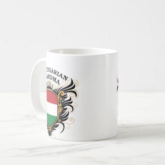 Nummer één Hongaarse grootmoeder Koffiemok (Voorkant links)