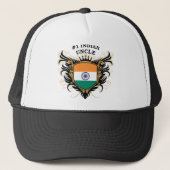 Nummer één Indiase oom Trucker Pet (Voorkant)