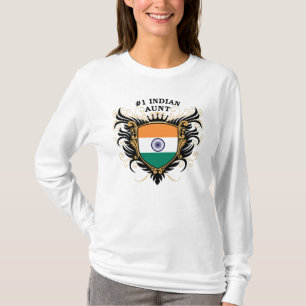 Nummer één Indiase tante T-shirt