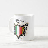 Nummer één Italiaanse vader Koffiemok (Voorkant links)