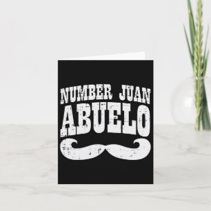 Nummer een Juan Abuelo Spaanse Vaderdag Mexicaans Kaart