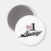 Nummer één kindermeisje magneet (Voorkant / Achterkant)