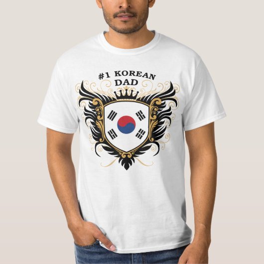 Nummer één Koreaanse vader T-shirt (Voorkant)