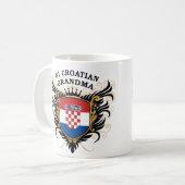 Nummer één Kroatische grootmoeder Koffiemok (Voorkant links)