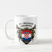 Nummer één Kroatische opa Koffiemok (Links)