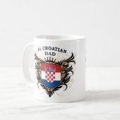 Nummer één Kroatische vader Koffiemok (Voorkant links)