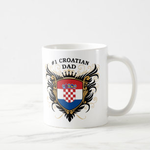 Nummer één Kroatische vader Koffiemok